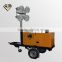 9M Rod/Mast Silent Mobile Light Tower Diesel Generator 13KW/16.3KVA with Halide/LED Lamp