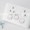 New design super thinner SAA approved Australia electric light Wall switch and socket