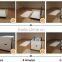 Prefab flat pack foldable steel storage container