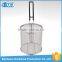 Stainless steel 201 diameter165*228.6mm mcdonald's non-stick round fry basket