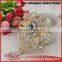 Fashion flower rhinestone brooch badge pins