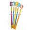 Hot selling custom accept number wood pencil