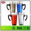16 oz double layer translucent travel mug with stainless