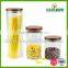 Glass food Storage Jar with bamboo wood lid