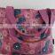 Ladies Fashion Printing Crinkle Nylon Customized Shopping Tote Bag