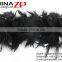 Leading Supplier CHINAZP Wholesale 80 Gram Weight in Stock Dyed Black Turkey Chandelle Feathers Boas