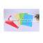Colorful clear bag with button, pp envelope bag
