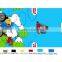 polyester microfiber cartoon bed sheet fabric textile