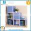Modern kindergarten wood furniture colorful Wooden Children Bookshelf