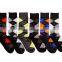 Factory Custom Fashion Striped Dress Socks Multi-Colors Designer Prints Argyle Pattern