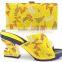 Various color shoes and bags to match african shoes and bag set for party