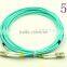 MPO OM3 fiber optic jumper/om4 mpo fiber jumper for telecommunication