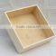 Handmade square wooden storage tray