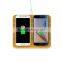 Nature Inspired Bamboo Shell Wireless Qi Charger Double Charging Pad With LED Indicators For All Qi-compliant Devices