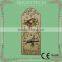 2 in 1 Polyresin Garden Clock and Thermometer