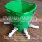 8L Small Cow Feeding Bucket With 5 Nipples , Calf Feeder