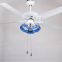 Esc reverse function 110-240v 48''iron balde white ceiling fan lights