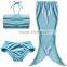2017 new design style mermaid tail for kids swimming girls swimwear