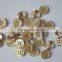 4 holes natural brown trochus shell buttons with rim