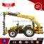 Hydraulic digging machine with tractor and crane
