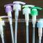 Plastic soap lotion pump with many sizes