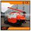 Rice combine harvester with air conditioner cab