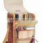 Wicker Picnic Basket With Wine Bottle Holder and Cutting Board, Cheese Knife