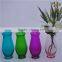Flower Shaped Spray Color Glass Vases Wholesale