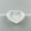Wholesale Cheap heart-shape white porcelain ashtray