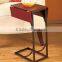 Metal and wood Flip Top Tray Sofa Table