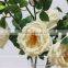 GNW FL-RS65-10CM-PU Real touch PU champagne artificial flower rose for wedding