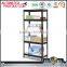 Light duty 5 layer metal rack steel goods storage shelf