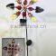 Garden Decoration Solar Led Light Wind Spinner by Solar Power for Out door Garden Stake