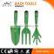 3 pcs high quality steel garden hand tool set with coating