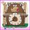 2017 New design educational kids wooden clock toy W14K011