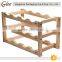 High quality beautiful and classical wood fake wine bottles rack stand for display
