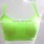 Hot selling sexy ladies sports bra open back with removable pads