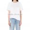 Wholesale Women Round Neck Cotton and Linen-blend T-shirt(DQE0090T)