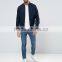 2017 Xinlan Manufacturer High Quality New Design Durable 100% Cotton Canvas Navy Rib Cuffs Running Casual Men Jumper Jacket