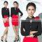 new fashionable design slim fit shirt uniform for women