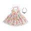 Summer Kids Dress Casual Baby Girl Floral Mash Dresses