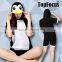 Wholesale Penguin Pattern Lady's Cotton Home Wear Cartoon Animal Girls Summer Onesie