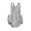 Custom Newborn Girl Lovely Fashion Rompers 2017 Summer Kid Bodysuit Clothing Grey Wholesale OEM Baby Clothes Romper
