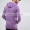 Men's Longline Muscle Hoodie in Purple 96% Cotton 4% Elastane Plain Slim Fitted Gym Pullover Hoodie Wholesale