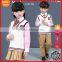 New fashion V-Neck pullover primary school uniform design