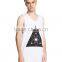 New Arrival White Letters Printed Vest for Men