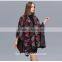 Female Bohemia Camouflage Knitted Acrylic Cardigans Kimono Plaid Cape Poncho Wool Scarf Shawl Women Lady