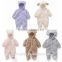 Cute Winter Warm Coral Fleece Baby Romper Cartoon Jumpsuit Overall Long sleeve Baby Clothing Baby Carters Romper