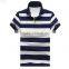 High quality Men's short sleeve slim fit softextile cotton stripe POLO t shirts