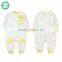 Pink/Blue/Yellow colors soft cotton baby autumn romper